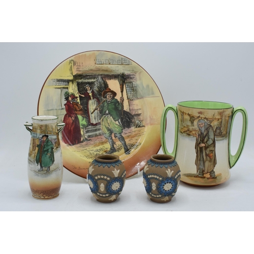 133 - A collection of Royal Doulton items to include seriesware in the form of a Fagin double handledvase,... 