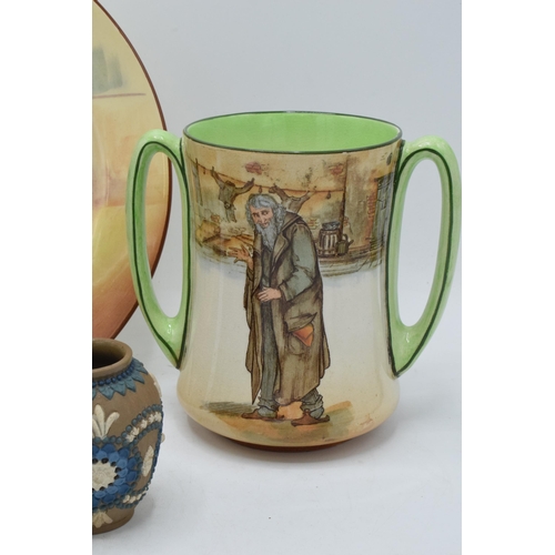 133 - A collection of Royal Doulton items to include seriesware in the form of a Fagin double handledvase,... 