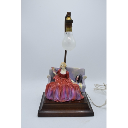 139 - Royal Doulton figural table lamp with Sweet and Twenty figure with original shade and fixtures. Unte... 