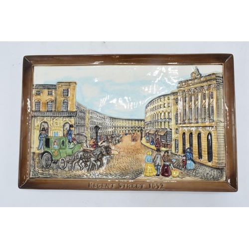 140 - Beswick Regent Street 1852 pottery plaque. 777 of 5500. 28 x 18cm. In good condition with no obvious... 