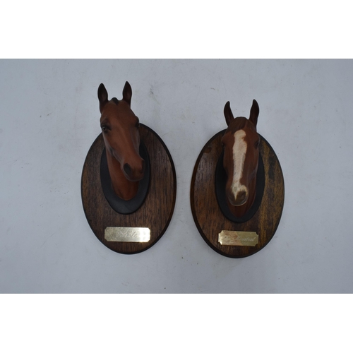 146 - Beswick horse heads wall plaques to include Arkle and The Minstrel (2). In good condition with no ob... 