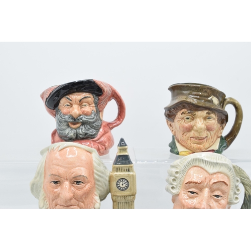 148 - A collection of small Royal Doulton character jugs to include Paddy, John Doulton, The Sleuth, Lawye... 