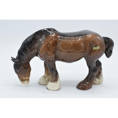 162 - Beswick grazing brown shire 1050. In good condition with no obvious damage or restoration.