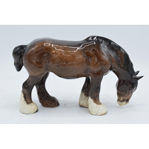 162 - Beswick grazing brown shire 1050. In good condition with no obvious damage or restoration.