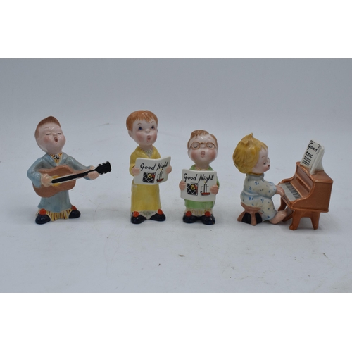 170 - A collection of Beswick Bedtime Chorus figures to include  Pianist and Piano 1801 and 1802, Boy with... 