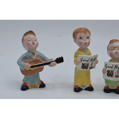 170 - A collection of Beswick Bedtime Chorus figures to include  Pianist and Piano 1801 and 1802, Boy with... 