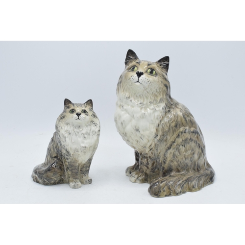 175 - Beswick Grey Swiss Rolls cats to include 1867 and 1880 (2). In good condition with no obvious damage... 