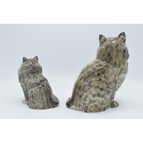 175 - Beswick Grey Swiss Rolls cats to include 1867 and 1880 (2). In good condition with no obvious damage... 