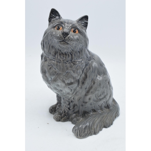 178 - Beswick British Blue cats to include Persian Cat Seated Model 1867 together with Persian Cat 1886 (2... 