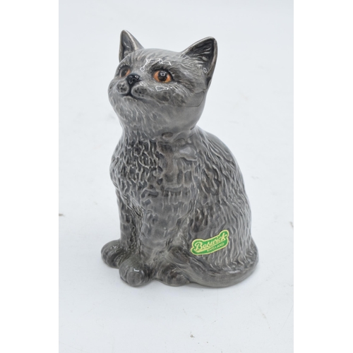 178 - Beswick British Blue cats to include Persian Cat Seated Model 1867 together with Persian Cat 1886 (2... 