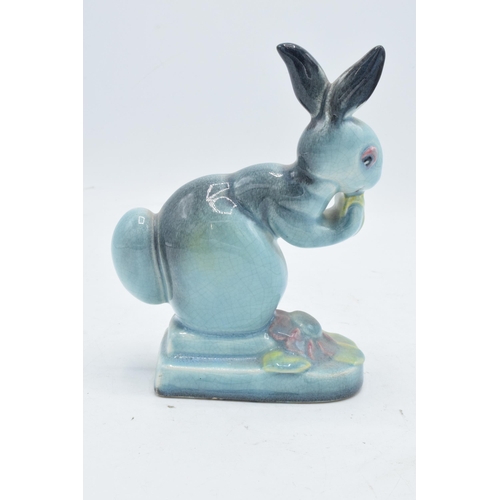 179 - Beswick model of a seated Rabbit 316 in an early blue glaze. 17cm tall. In good condition with no ob... 