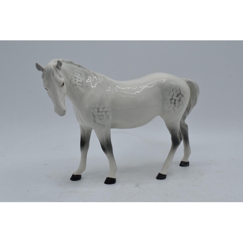 185 - Beswick Mare Facing Left 976 to include dapple grey version and matte brown (2). In good condition w... 