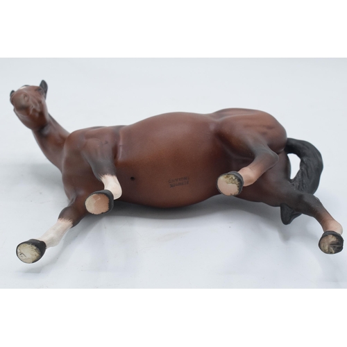 185 - Beswick Mare Facing Left 976 to include dapple grey version and matte brown (2). In good condition w... 