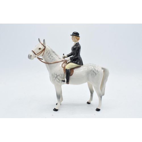 187 - Beswick Huntswoman on Grey horse 1730. 21cm tall. In good condition with no obvious damage or restor... 