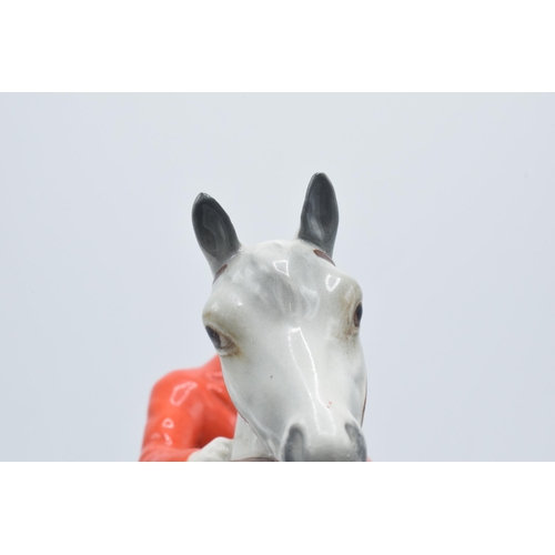 188A - Beswick rearing huntsman on grey horse 868. 24cm tall. In good condition with no obvious damage thou... 