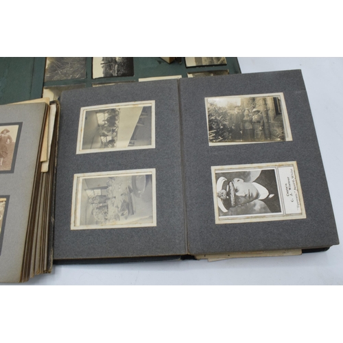 255 - A collection of old photograph albums to include odd photos of local interest such as Croxden Abbey,... 