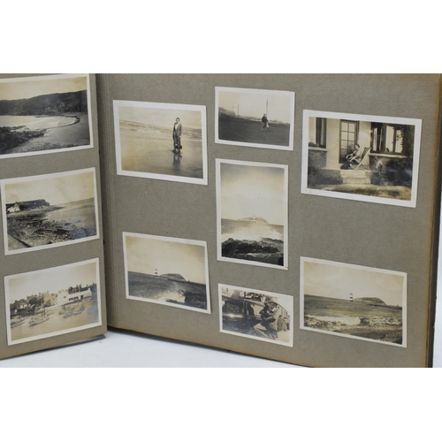 255 - A collection of old photograph albums to include odd photos of local interest such as Croxden Abbey,... 