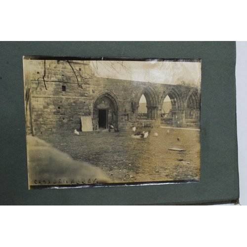 255 - A collection of old photograph albums to include odd photos of local interest such as Croxden Abbey,... 