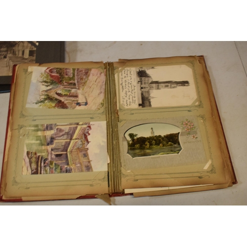 256 - A collection of post card albums to include British and foreign contents to include late 19th and 20... 