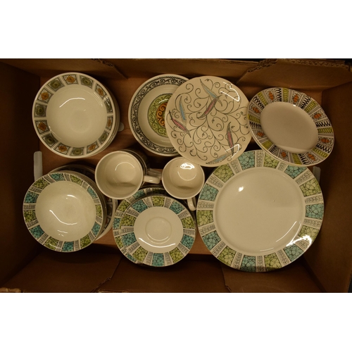 43K - A large collection of vintage mid century Broadhurst Ironstone Kathie Winkle tea and dinner ware in ... 