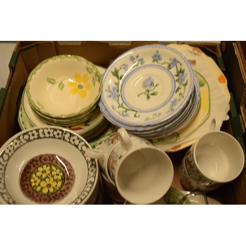 43L - An extensive collection to mainly consist of vintage mid century pottery tea and dinner ware to incl... 