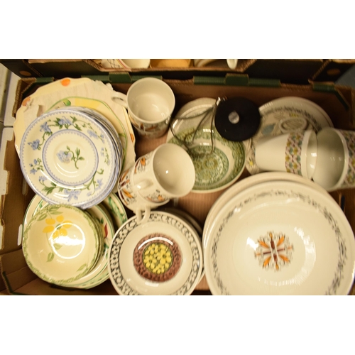 43L - An extensive collection to mainly consist of vintage mid century pottery tea and dinner ware to incl... 