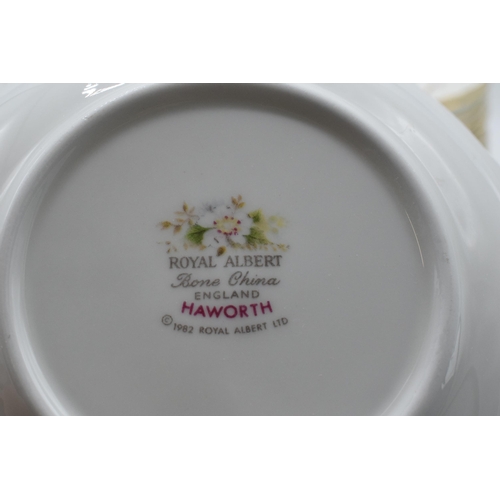 62 - A collection of Royal Albert dinner ware in the Haworth design to include 12 x 16cm bowls and 12  x ... 