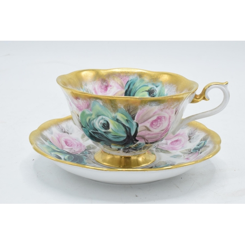 72 - Royal Albert cup and saucer (duo) in the Summer Bounty series 'Jade' (2). In good condition with no ... 