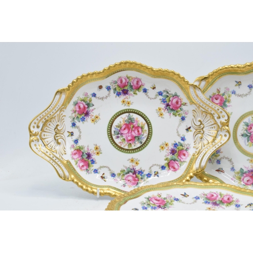 79 - A good collection of Spode Copelands China R2972 manufactored for Harrods of London decorated with f... 