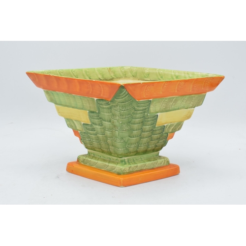 84 - A pair of Myott Son and Co Art Deco items to include a diamond planter / flower bowl together with a... 