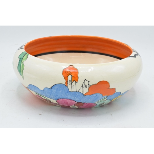 94 - Bizarre by Clarice Cliff shape 55 circular bowl decorated with 'Alton' design which was inspired by ... 