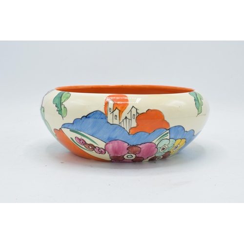 94 - Bizarre by Clarice Cliff shape 55 circular bowl decorated with 'Alton' design which was inspired by ... 