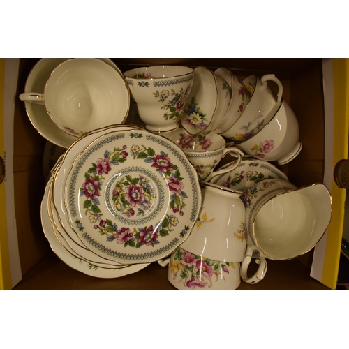 59 - A collection of china part tea sets to include Duchess and Floral Bone China (approx 30 pieces). Gen... 