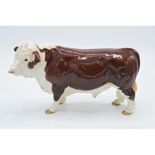 160A - Beswick Polled Hereford bull 2549A. In good condition with no obvious damage or restoration.