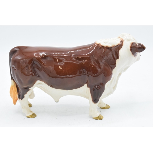 160A - Beswick Polled Hereford bull 2549A. In good condition with no obvious damage or restoration.