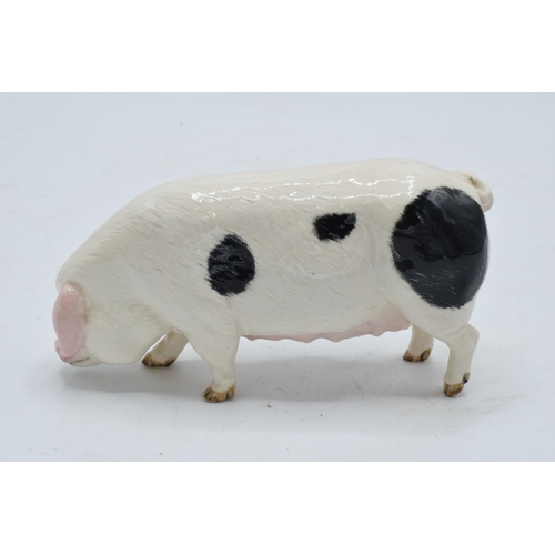 160C - Royal Doulton (Beswick) model of a Gloucester Old Spot Pig. In good condition with no obvious damage... 