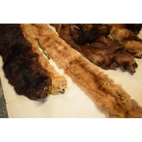 276 - A good collection of mink and similar fur stoles