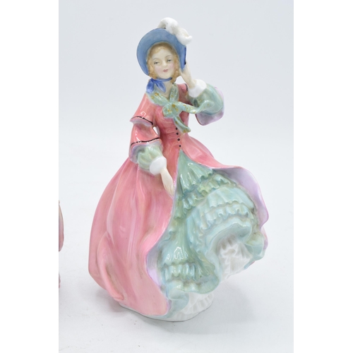 103 - Royal Doulton figures to include Spring Morning HN1922 and Lucy Ann (restored) (2). In good conditio... 