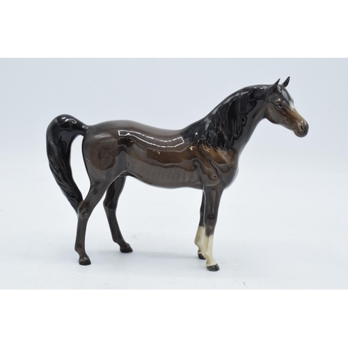 147 - Beswick Arab Xayal (charcoal) brown horse 1265. In good condition with no obvious damage or restorat... 