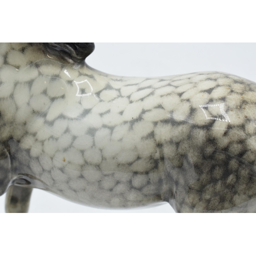 155 - Beswick rocking horse grey prancing Arab horse 1261. 17cm tall. In good condition with no obvious da... 