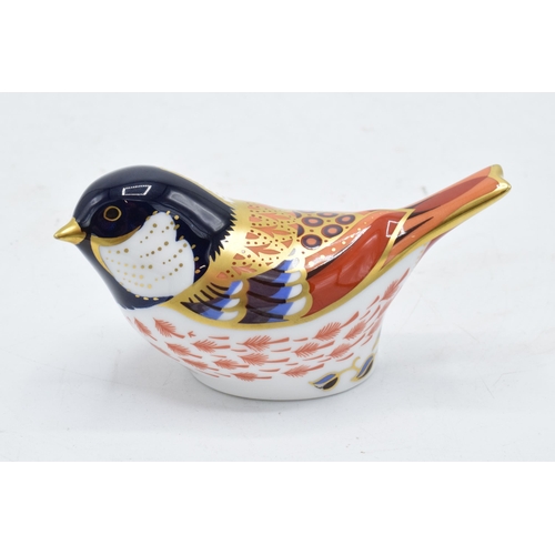 165 - Royal Crown Derby paperweight in the form of a Coaltit. First quality with stopper. In good conditio... 