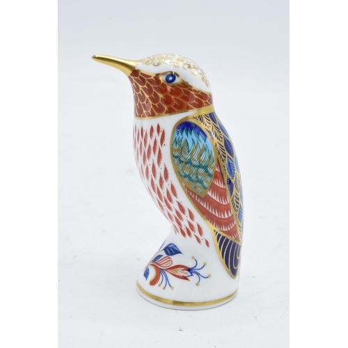 169 - Royal Crown Derby paperweight in the form of a Bee Eater. First quality with stopper. In good condit... 