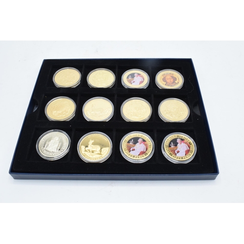 257 - A boxed collection of commemorative coins to include 1952-2012 Diamond Jubilee 50 Pence coin Elizabe... 