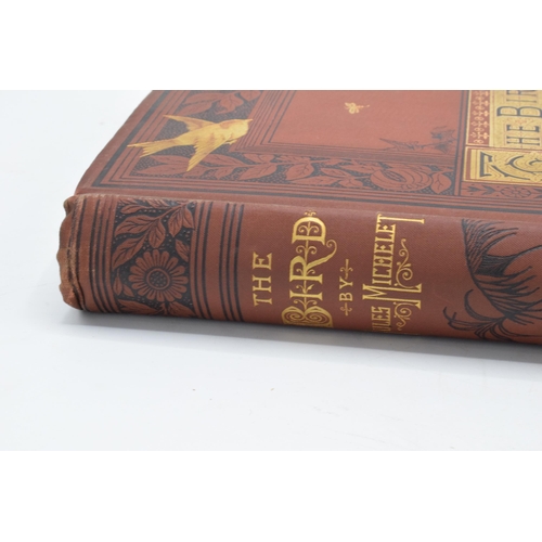 264 - 19th century Hardback Book: 'The Bird' by Jules Michelet, red cloth 1879 edition, gilt edged papers,... 