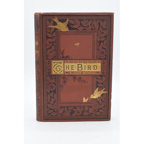 264 - 19th century Hardback Book: 'The Bird' by Jules Michelet, red cloth 1879 edition, gilt edged papers,... 