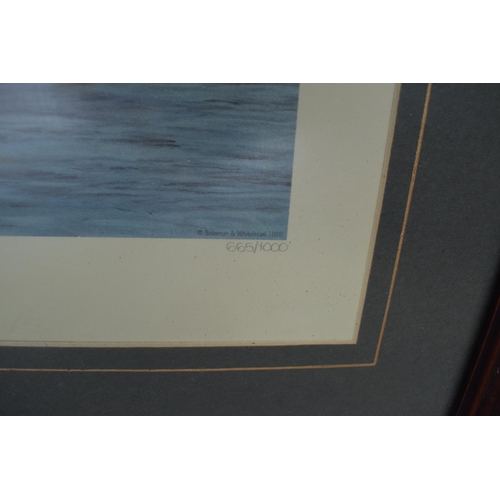 290 - A framed limited edition print 'Evening on the Galana' by Anthony Gibbs 665/1000. 103 x 67cm inc fra... 