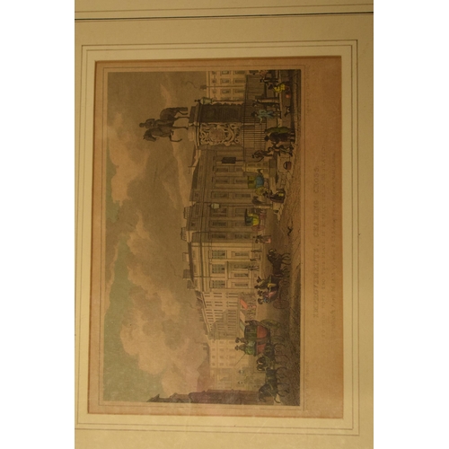 304 - A collection of framed engravings and prints to include Excise Office Drummond Place Edinburgh by Th... 