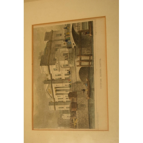 304 - A collection of framed engravings and prints to include Excise Office Drummond Place Edinburgh by Th... 