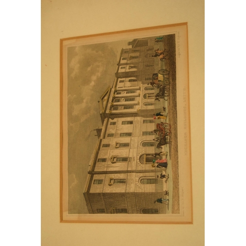 304 - A collection of framed engravings and prints to include Excise Office Drummond Place Edinburgh by Th... 