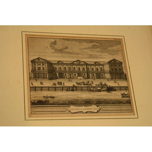 307 - A collection of engravings and prints to include The Custom House, The Custom House, La Douane ou Co... 